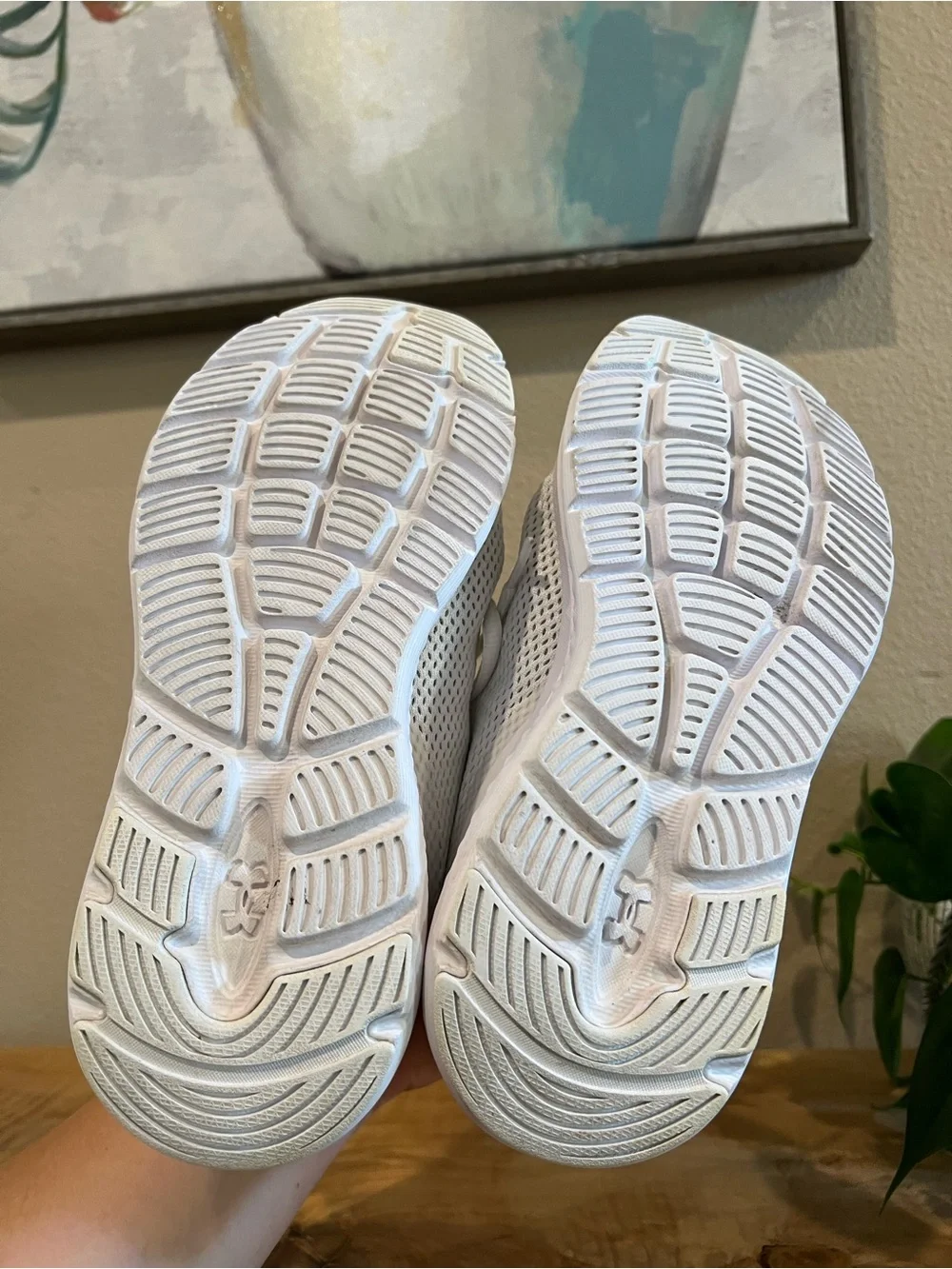 Under Armour White Athletic Mesh Sneakers